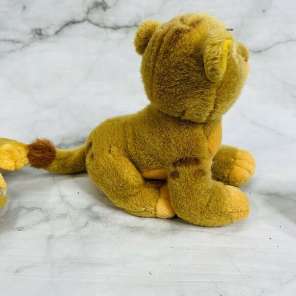 Vintage Disney Store The Lion King Simba 8" Sitting and Pouncing Plush Stuffed - Picture 10 of 11